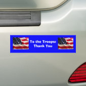 Naar de troepen.. bumpersticker (Op auto)