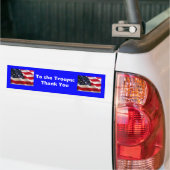 Naar de troepen.. bumpersticker (Op Truck)
