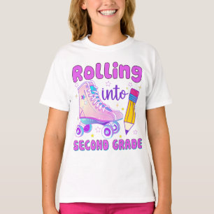 Naar de tweede graad rollen Rolschaatsen T-shirt