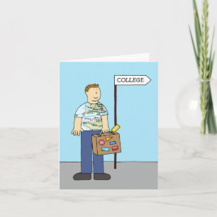 Naar de universiteit Veel succes voor hem Kaart