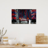 naar de wasmachine gaan poster (Keuken)