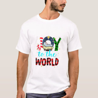 Naar de wereld Jezus Kerstmis T-shirt