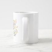 Naar de wereld mok, linkshandig extra grote beker (Achterkant)