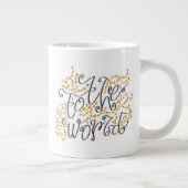 Naar de wereld mok, linkshandig extra grote beker (Rechts)