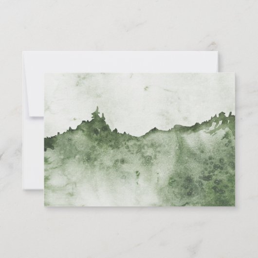 Naar de wilde roest smaragdgroene landschap RSVP (Achterkant)