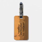 naar de winkel in Parijs Bagagelabel (Achterkant verticaal)