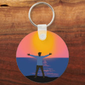 Naar de zon begroeten sleutelhanger (Voorkant)