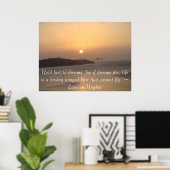 Naar de zon vliegen poster (Thuiskantoor)