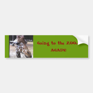Naar de ZOO... Bumpersticker