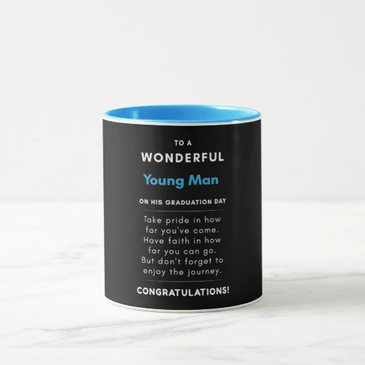 Naar een geweldig jong Man op zijn Afstuderen dag Mok (Midden)