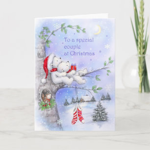 Naar een speciaal paar met Kerstmis Kaart