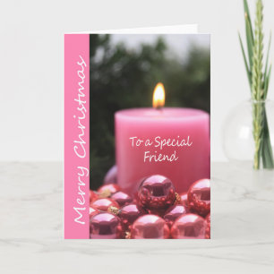 Naar een speciale vriendenkaart voor vrolijk kerst feestdagen kaart
