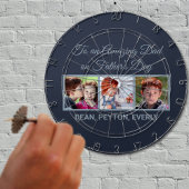 Naar een verbluffende vader op vaders Dag Foto Dartbord