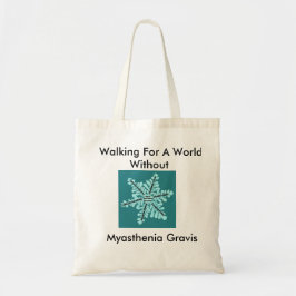 Naar een wereld zonder Myasthenia Gravis Tote Bag