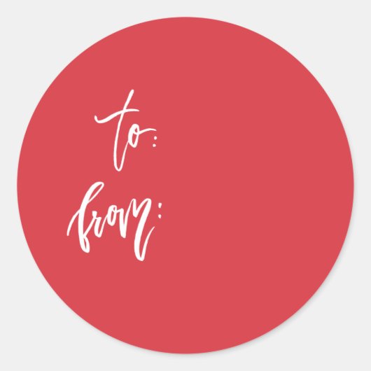 Naar en van Gift Wrap Sticker (Voorkant)