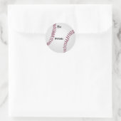 Naar en Van Honkbal Gift Label Stickers Sportfan (Tas)