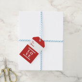Naar en van LOVE Gift Label Cadeaulabel (Met Touw)