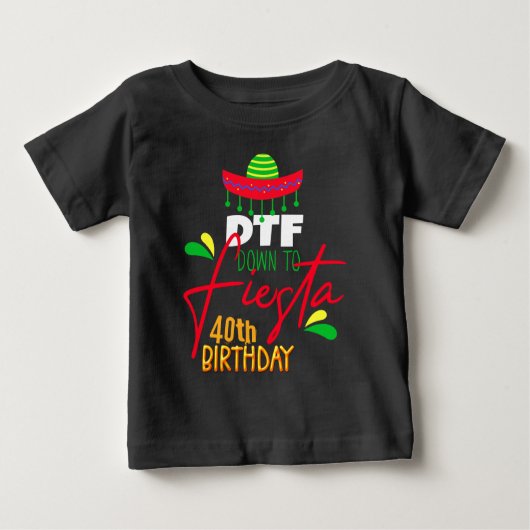 Naar Fiesta Cinco de Mayo Birthday Custom T-Shi (Voorkant)