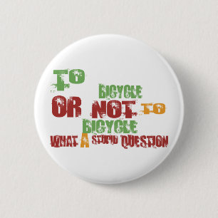 Naar fiets ronde button 5,7 cm