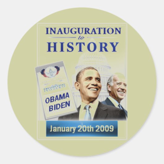 Naar Geschiedenis Sticker (Voorkant)