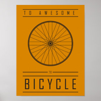 Naar Geweldige, naar fiets Poster