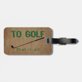 Naar Golf Bagagelabel (Achterkant horizontaal)