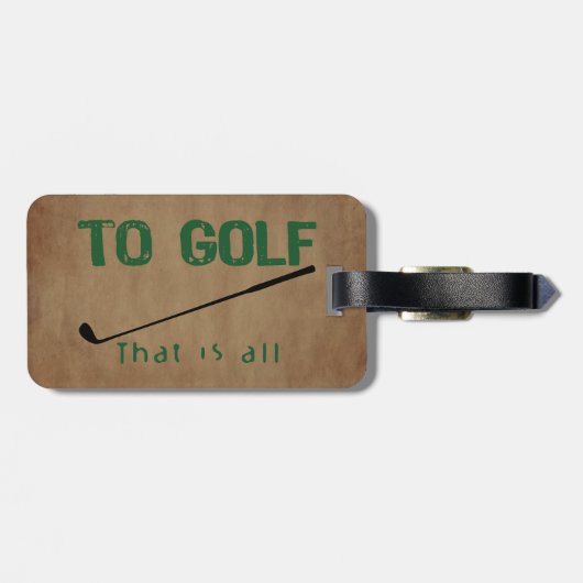 Naar Golf Bagagelabel (Achterkant horizontaal)