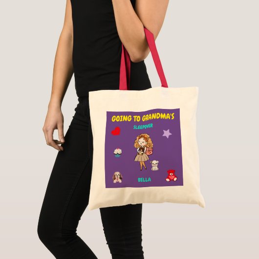Naar grootmoeders leuke Canvas tas (Voorkant (product))