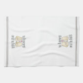 Naar Havarti en om Cute Funny Cheese Pun te houden Theedoek (Horizontaal)