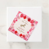 Naar het altaar Rode Rozen Bruidsfeest Bedankjes Labels (In situ)