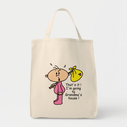 Naar het Baby van het groothuis (roze) Tote Bag (Voorkant)