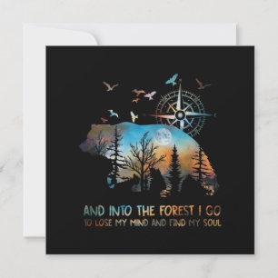 Naar het bos ga ik mijn verstand verliezen kaart