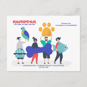 Naar het Briefkaart Herinnering voor Vet-toewijzin