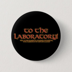 Naar het laboratorium! Spelden en Buttonnen Ronde Button 5,7 Cm