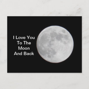 Naar het maan en Achterste BRIEFKAART