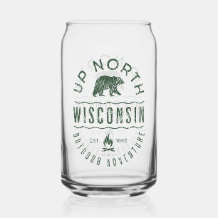 Naar het noorden van Wisconsin Blikvorm Glas