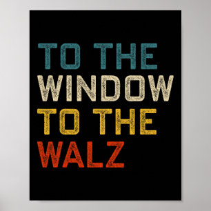 Naar het raam van de Wheimer Kamala Harris Tim W Poster