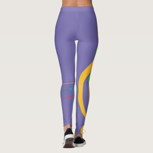 Naar het ritme van mijn muziek leggings (Achterkant)