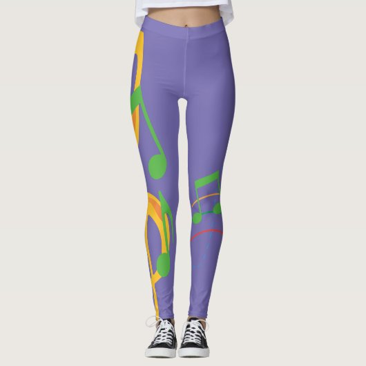 Naar het ritme van mijn muziek leggings (Voorkant)