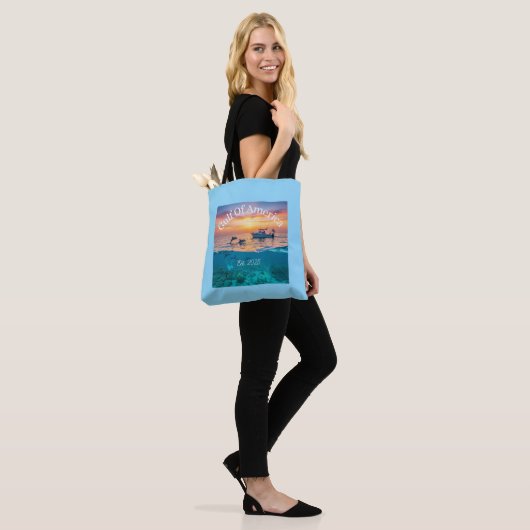 Naar het strand - Canvas tas (Op model)