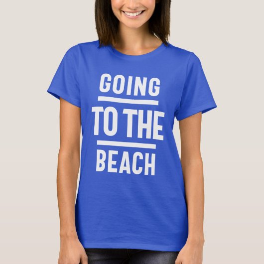 Naar het strand gaan t-shirt (Voorkant)