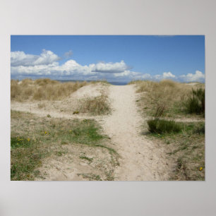 Naar het strand poster