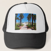 Naar het strand trucker pet (Voorkant)