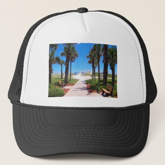 Naar het strand trucker pet (Voorkant)