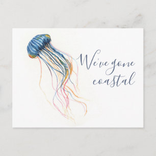 Naar het strand Verandering van adres Bewegende Aa Briefkaart