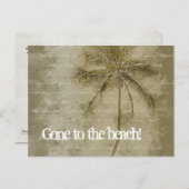 Naar het strand. Wijziging van de Briefkaarten Adr (Voorkant / Achterkant)