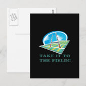 Naar het veld briefkaart (Voorkant / Achterkant)