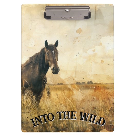 Naar het Wild Horse Clipboard Klembord (Voorkant)