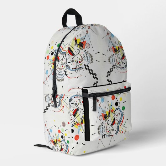 Naar het Zee en de zon - Kandinsky Bedrukte Rugzak (Achterkant Hoek Links)