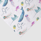 Naar het Zee gaan we met weefselpapier Tissuepapier (Detail)